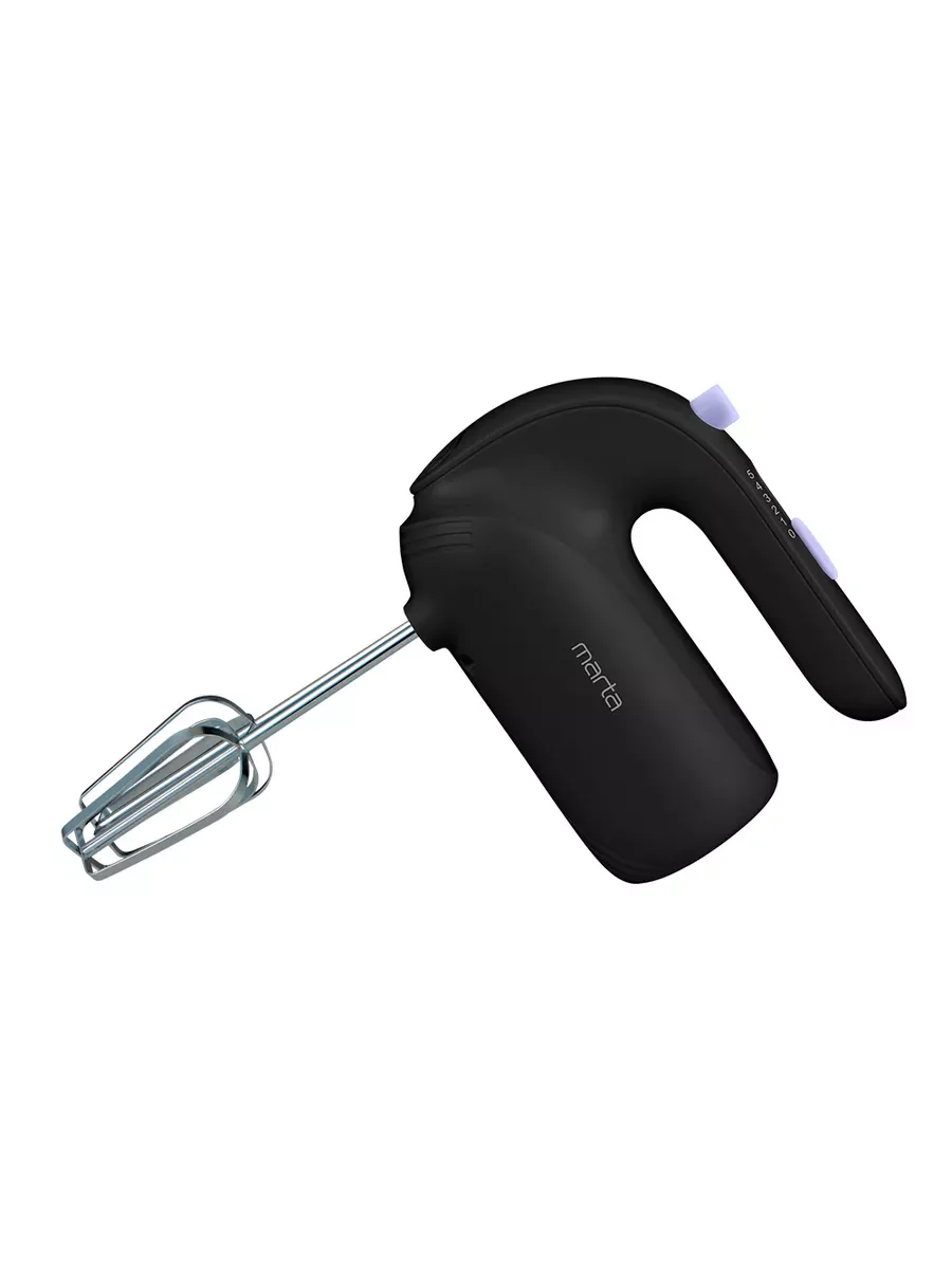Миксер ручной MARTA MT-MX1515B 800Вт, 5 скоростей, 4 насадки, темный аметист