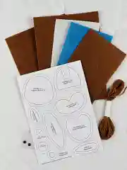 Создание игрушки шьем из фетра рукоделие для девочек Зайка