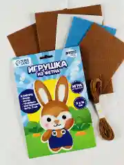 Создание игрушки шьем из фетра рукоделие для девочек Зайка
