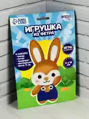 Создание игрушки шьем из фетра рукоделие для девочек Зайка
