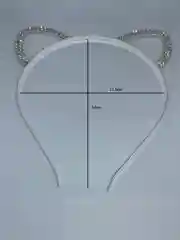 Ободок ушки со стразами/ободок ушки кошки/ободок женский