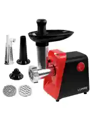 Красный мясорубка LUMME LU-MG2112B 3500Вт. Нож нерж.сталь, металлический шнек, функция реверс