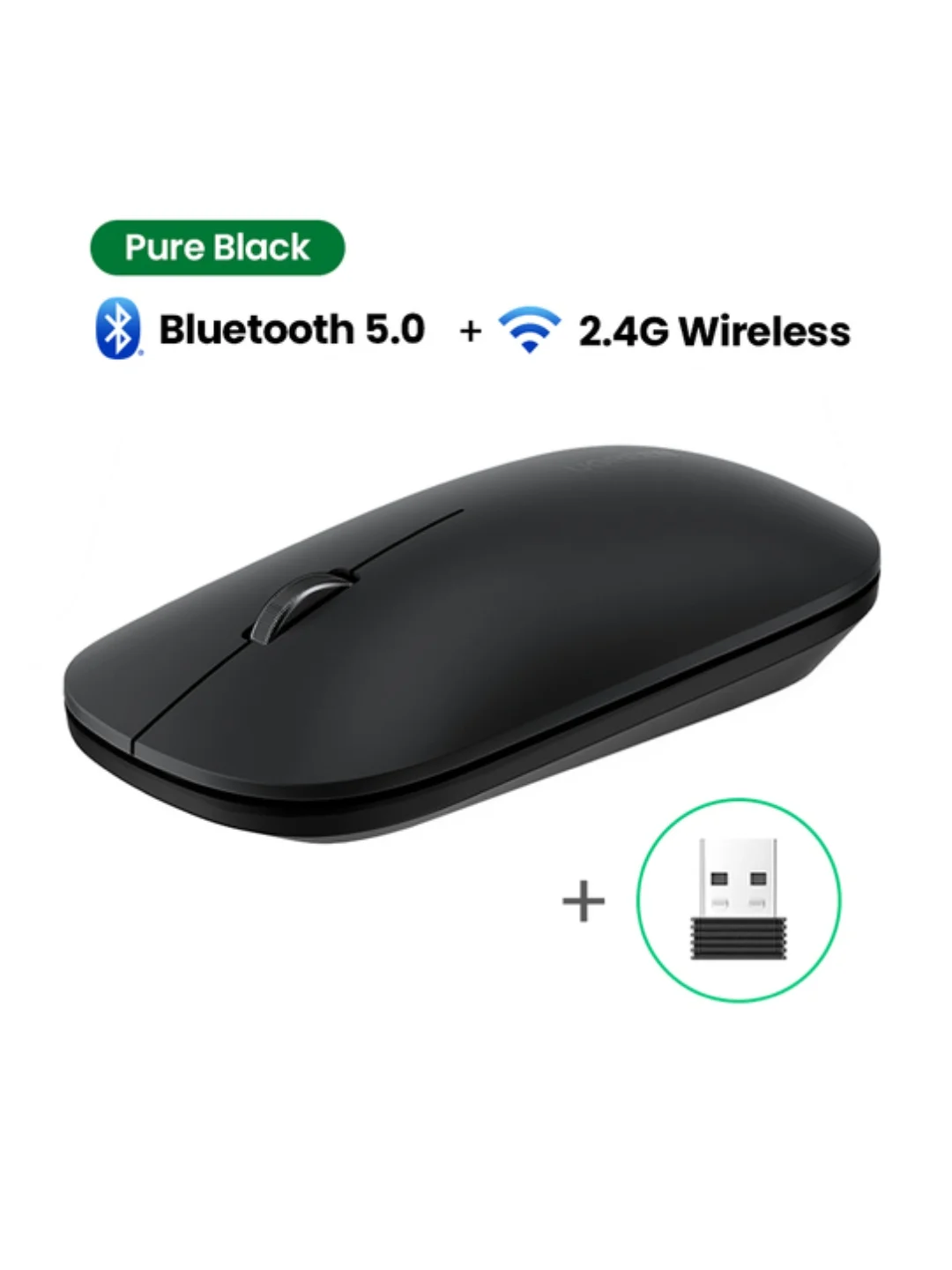 Беспроводная мышь Ugreen MU001 (90531) Portable Wireless Mouse 4000DPI 2.4G Starry Black