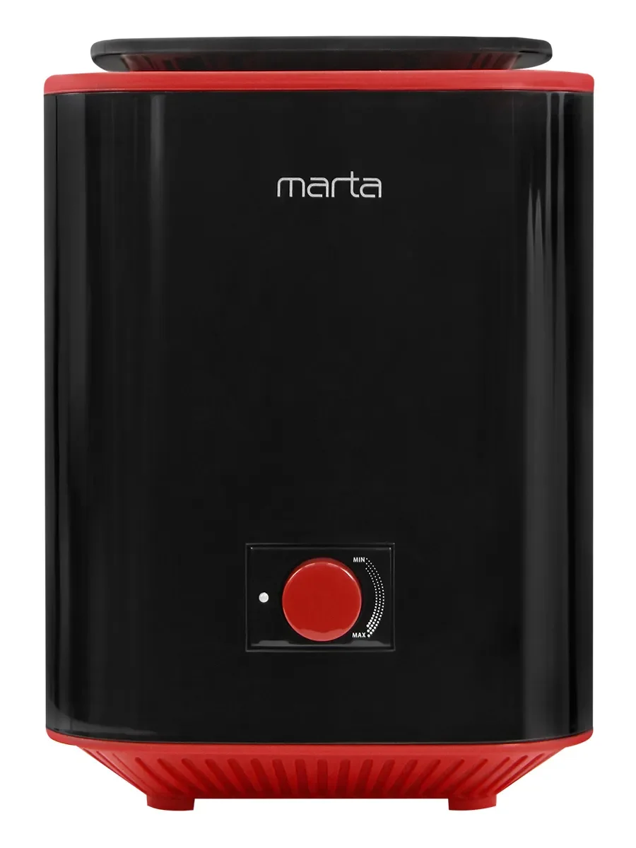 Черный увлажнитель воздуха для дома MARTA MT-HF4707A с УФ лампой, черный/красный