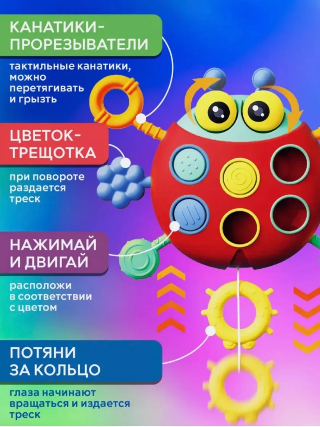 Игрушка прорезыватель . Игрушка развивающая