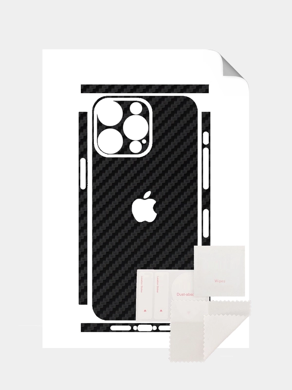 Защитная пленка на iPhone 16 Pro Max под карбон на заднюю часть,под кожу, на зад, назад