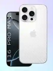 Прозрачный защитная пленка на iPhone 16 Pro Max под карбон на заднюю часть,под кожу, на зад, назад