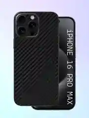Черный защитная пленка на iPhone 16 Pro Max под карбон на заднюю часть,под кожу, на зад, назад