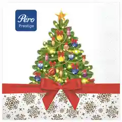 Зеленый салфетки бумажные на стол, на праздник, новогодние, 33*33см, 20шт