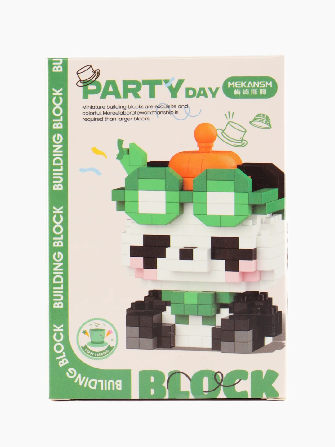 Зеленый детский 3D конструктор, игрушка развивающая