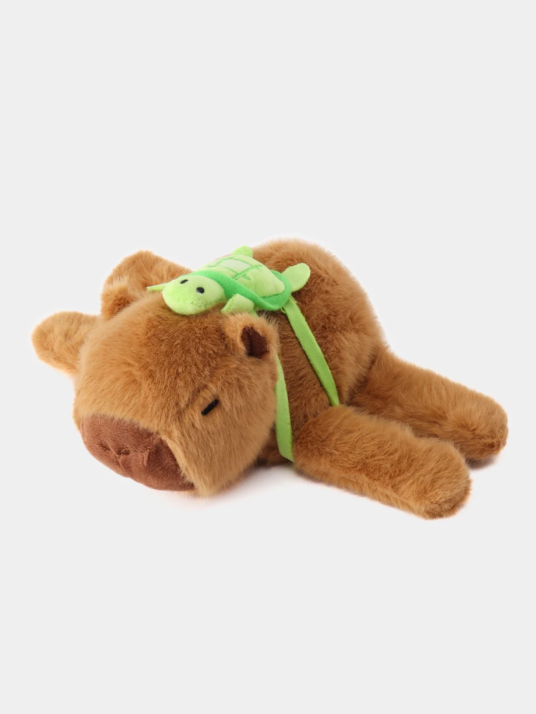 Коричневый игрушка плюшевый браслет - капибара,панда
