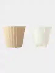 Бежевый меланж горшок для цветов с дренажной вставкой InGreen коллекция Sand, пластиковый, 2л