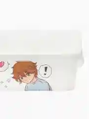 Белый лоток для мелочей с крышкой