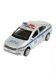 Металлическая модель ТехноПарк Volkswagen Polo Полиция, 12 см