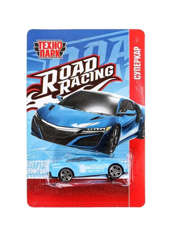 Металлическая машинка ТехноПарк "Road Racing. Суперкар", 7,5 см