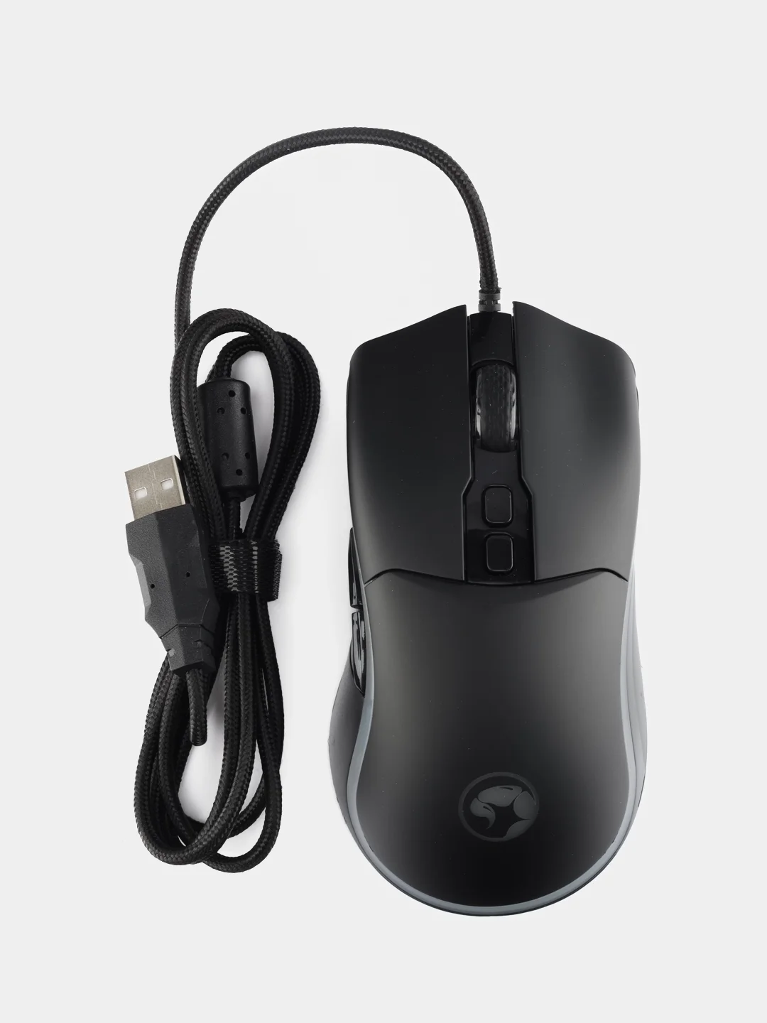Черный игровая мышка проводная Marvo M358, 4 кнопки, оптическая, RGB, 12800 dpi, USB, 1.6 м