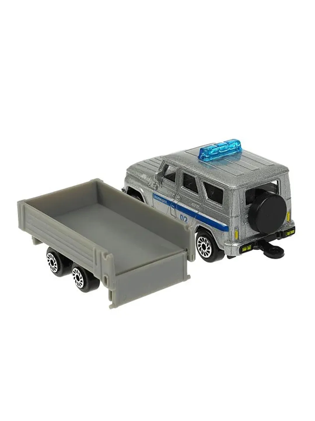 Машина UAZ Hunter ТехноПарк, 5 см, прицеп 7,5 см