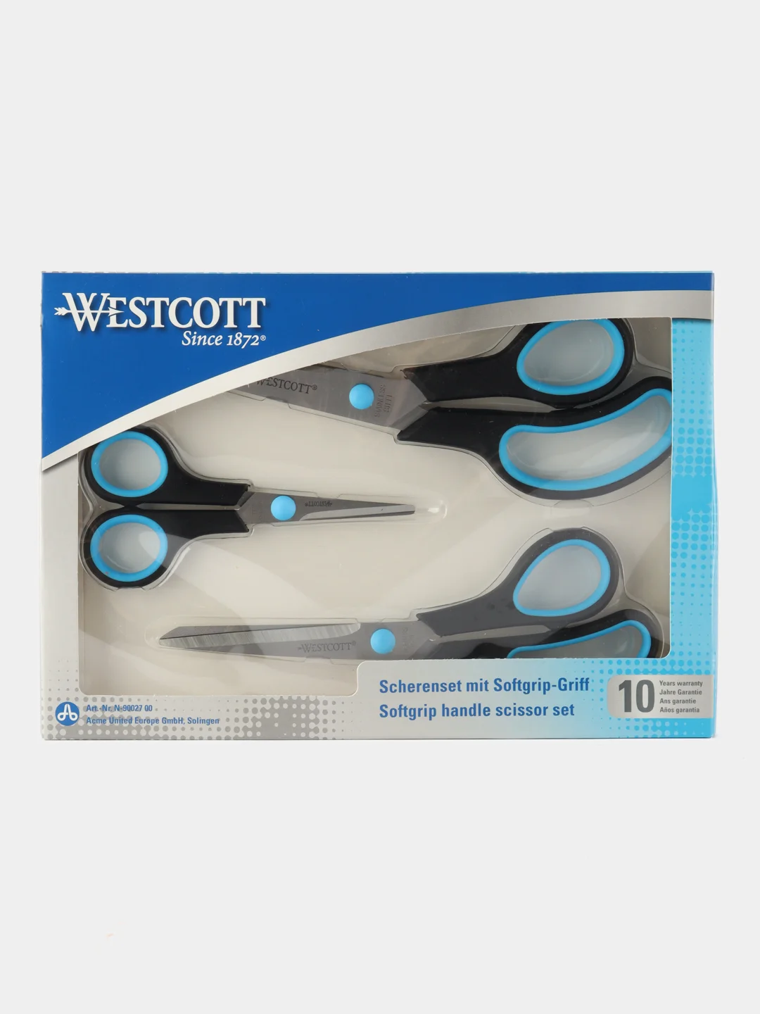 Ножницы для рукоделия  Westcott Easy Grip универсальные 3 шт