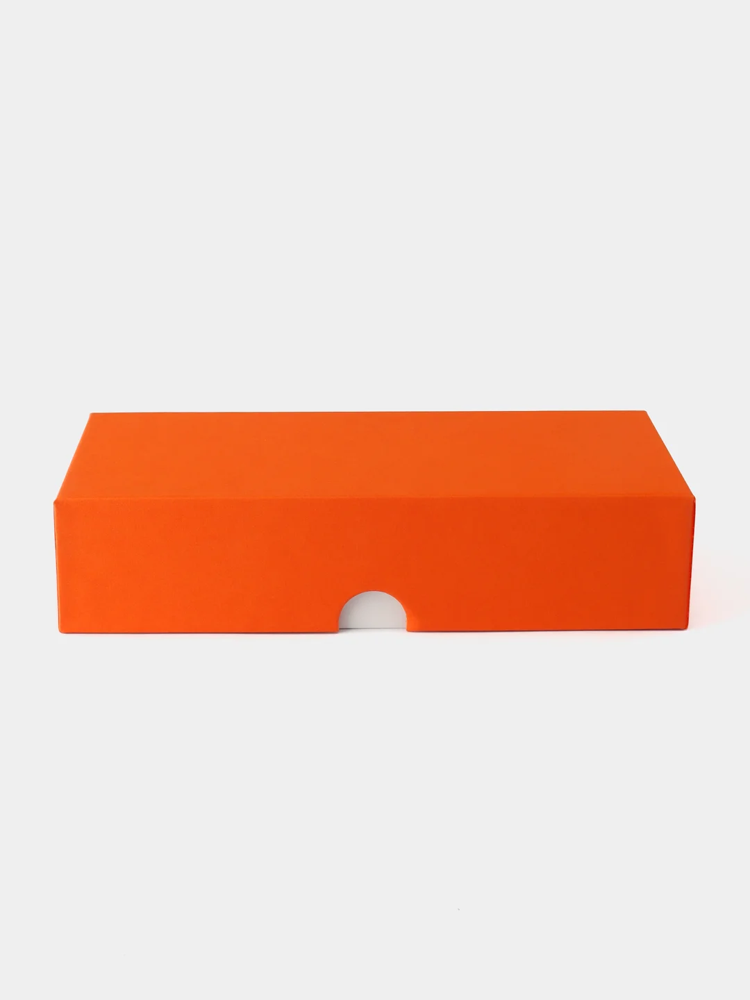 Подарочная коробка , 21.5 x 10.5 x 5 см. "Радуга", оранжевый, белый