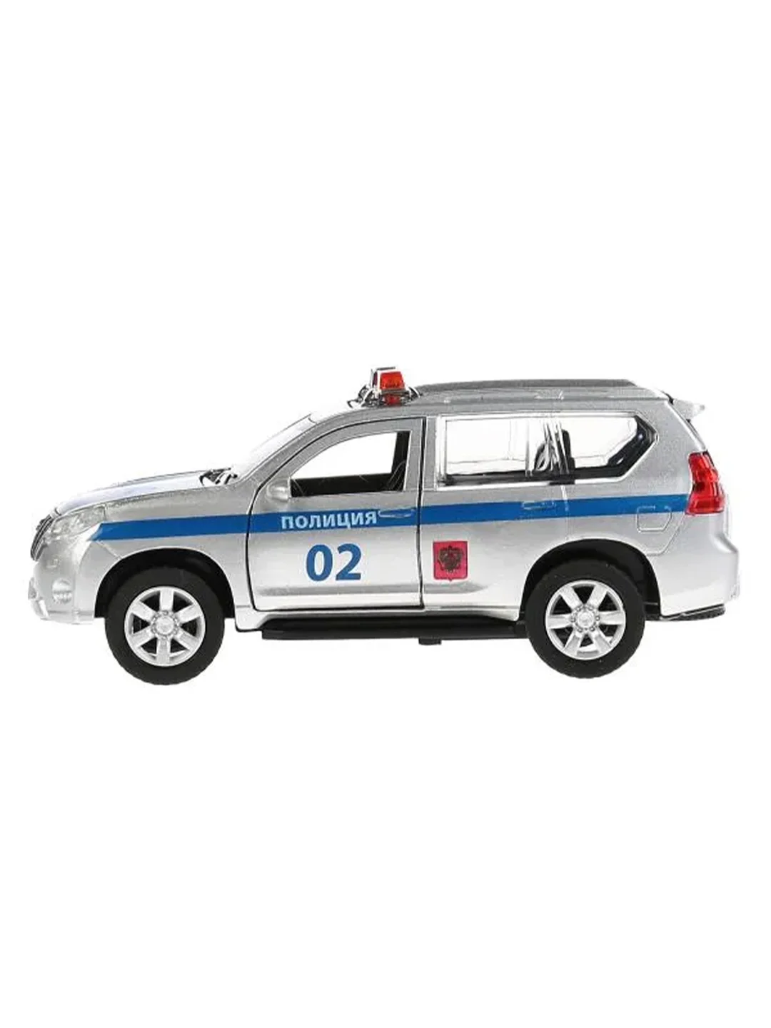 Металлическая модель ТехноПарк Toyota Land Cruiser Prado. Полиция, 12 см