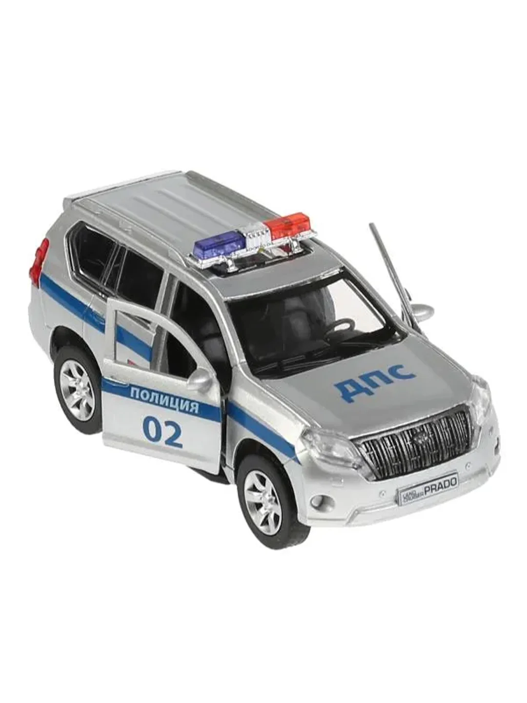 Металлическая модель ТехноПарк Toyota Land Cruiser Prado. Полиция, 12 см