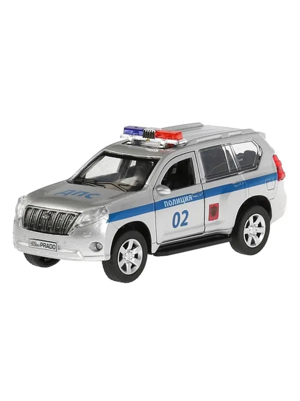 Металлическая модель ТехноПарк Toyota Land Cruiser Prado. Полиция, 12 см