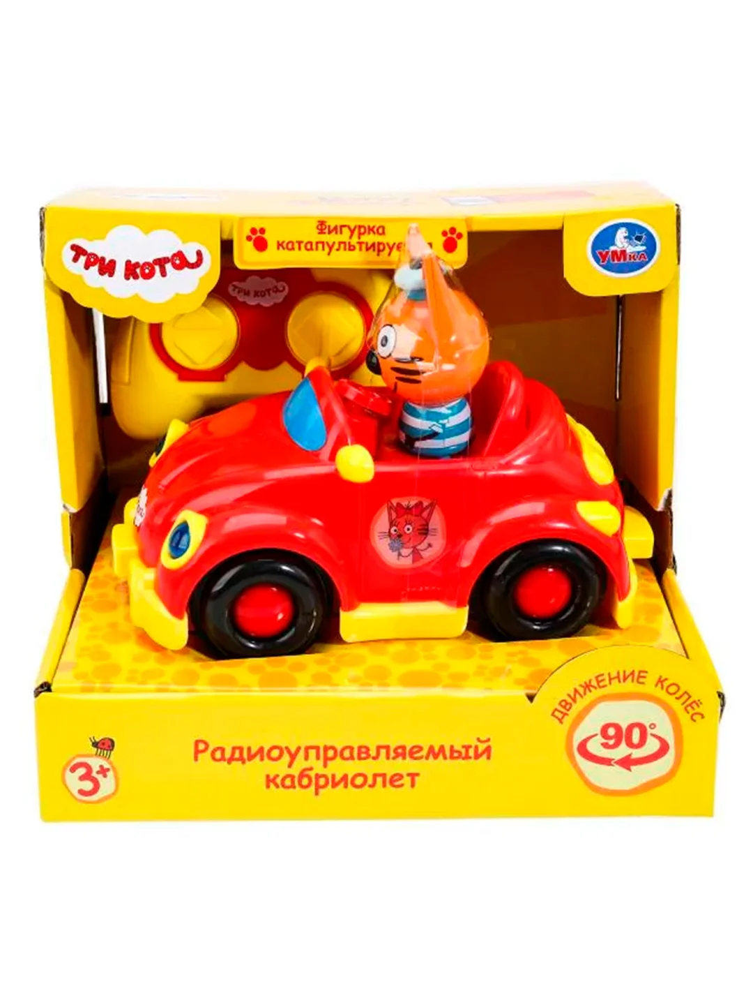 Радиоуправляемый кабриолет Умка Три кота, 18 см