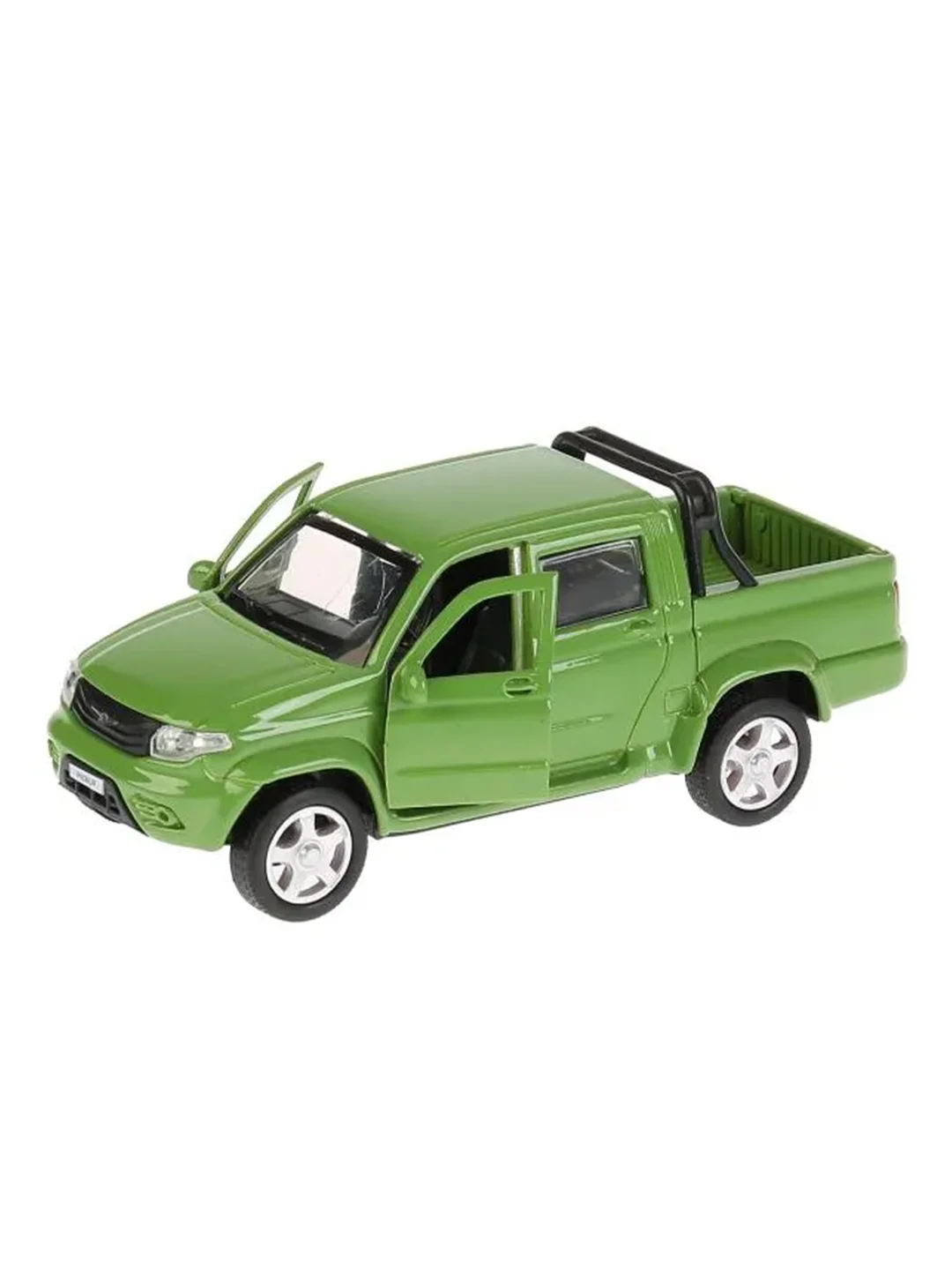 Зелёная машинка ТехноПарк UAZ PICKUP, 12х4,8х4,5 см