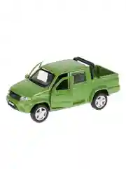 Зелёная машинка ТехноПарк UAZ PICKUP, 12х4,8х4,5 см