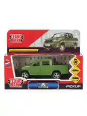 Зелёная машинка ТехноПарк UAZ PICKUP, 12х4,8х4,5 см