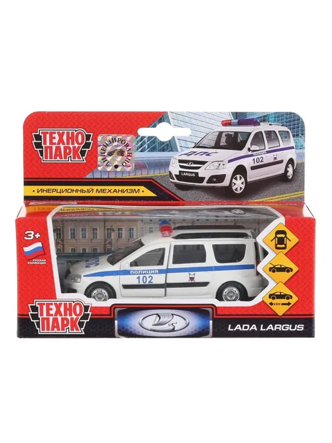 Игрушка Технопарк Машина металл LADA LARGUS ПОЛИЦИЯ