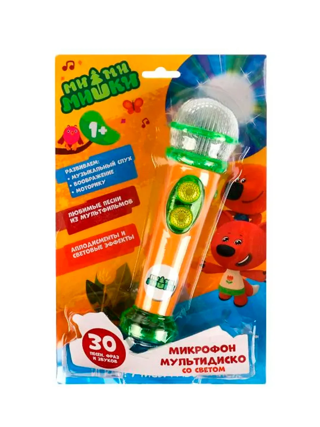 Музыкальный микрофон Умка Ми-ми-мишки, 30 песен, звуков и фраз
