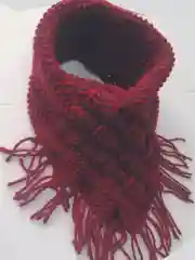 Бордовый снуд зимний, женский "Тёплая душа"