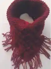 Бордовый снуд зимний, женский "Тёплая душа"