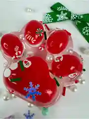 Сквиш новогодний, лапка новогодняя, прозрачный, котик