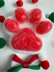 Сквиш новогодний, новогодняя лапка, цветная, котик 2025