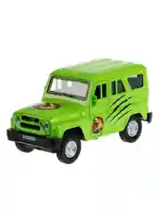 Металлическая модель Технопарк "УАЗ Hunter. Динозавры", 11,5 см
