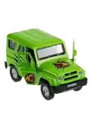 Металлическая модель Технопарк "УАЗ Hunter. Динозавры", 11,5 см