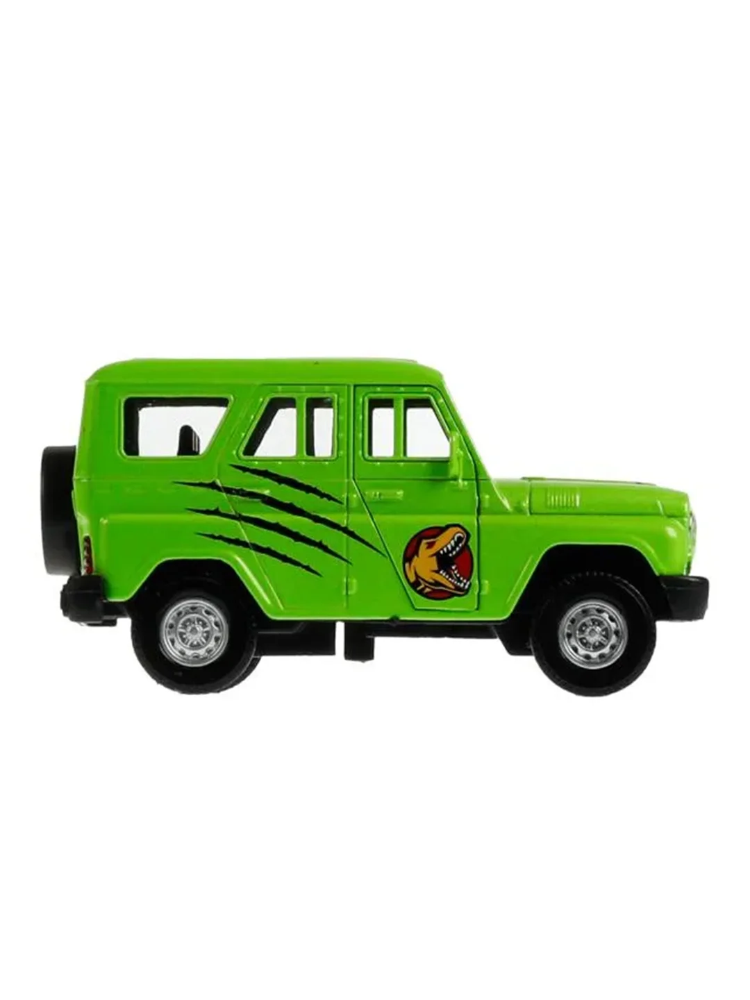 Металлическая модель Технопарк "УАЗ Hunter. Динозавры", 11,5 см