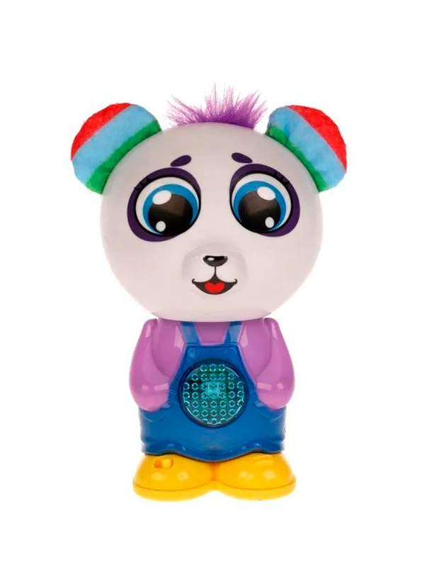 Музыкальная игрушка УМКА Панда, с текстильными ушками, 8 х 15 х 6 см