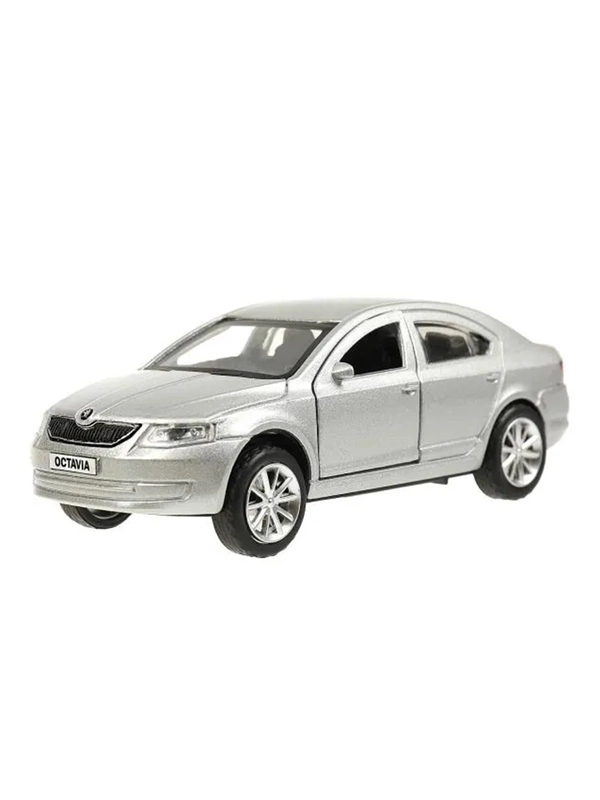 Инерционная металлическая модель Технопарк Skoda Octavia, 12 см