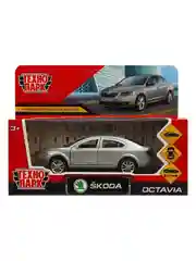 Инерционная металлическая модель Технопарк Skoda Octavia, 12 см