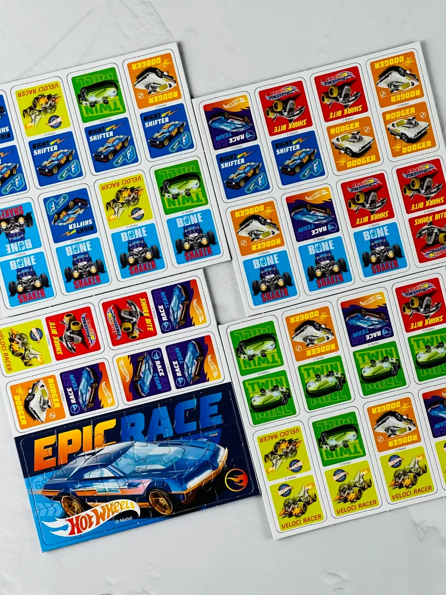 Набор для мальчика Лото Домино Пазл Хот вилс Hot wheels
