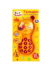Музыкальный телефон УМКА Три кота, 6 x 13 х 3 см