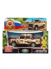Металлическая модель Технопарк Land Rover Defender 110 Pick-up, камуфляж, 12 см