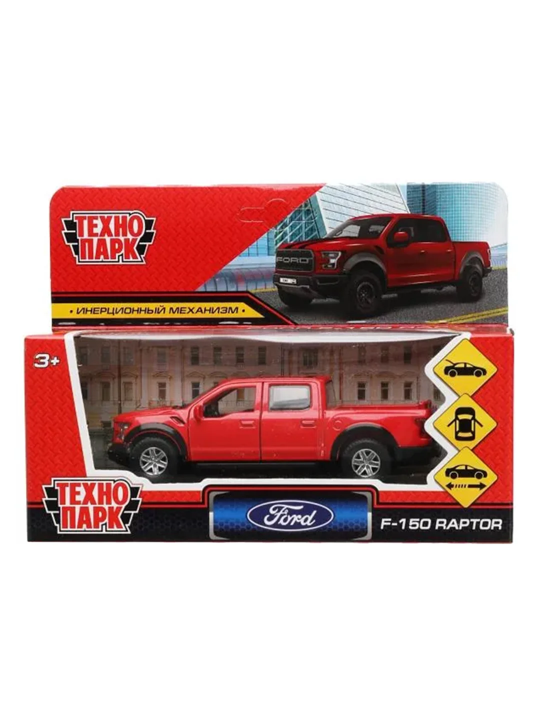 Металлическая модель Технопарк Ford F150 Raptor, 12 см