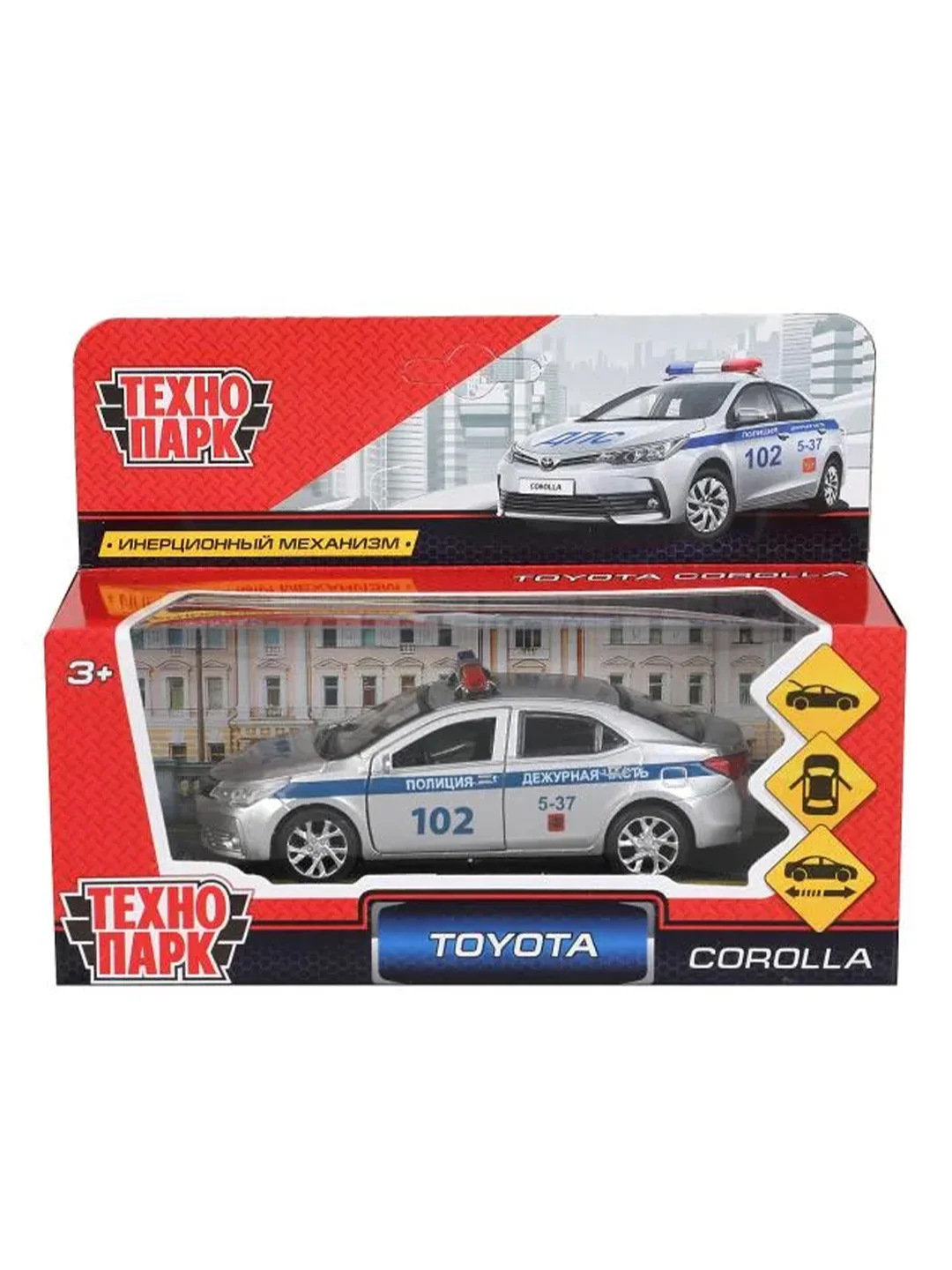 Металлическая модель Технопарк Toyota Corolla. Полиция, 12 см