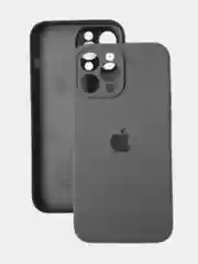 Темно-синий чехол iPhone, Айфон 11, 15, 14, 13, 12, Pro, Pro Max, Plus силиконовый