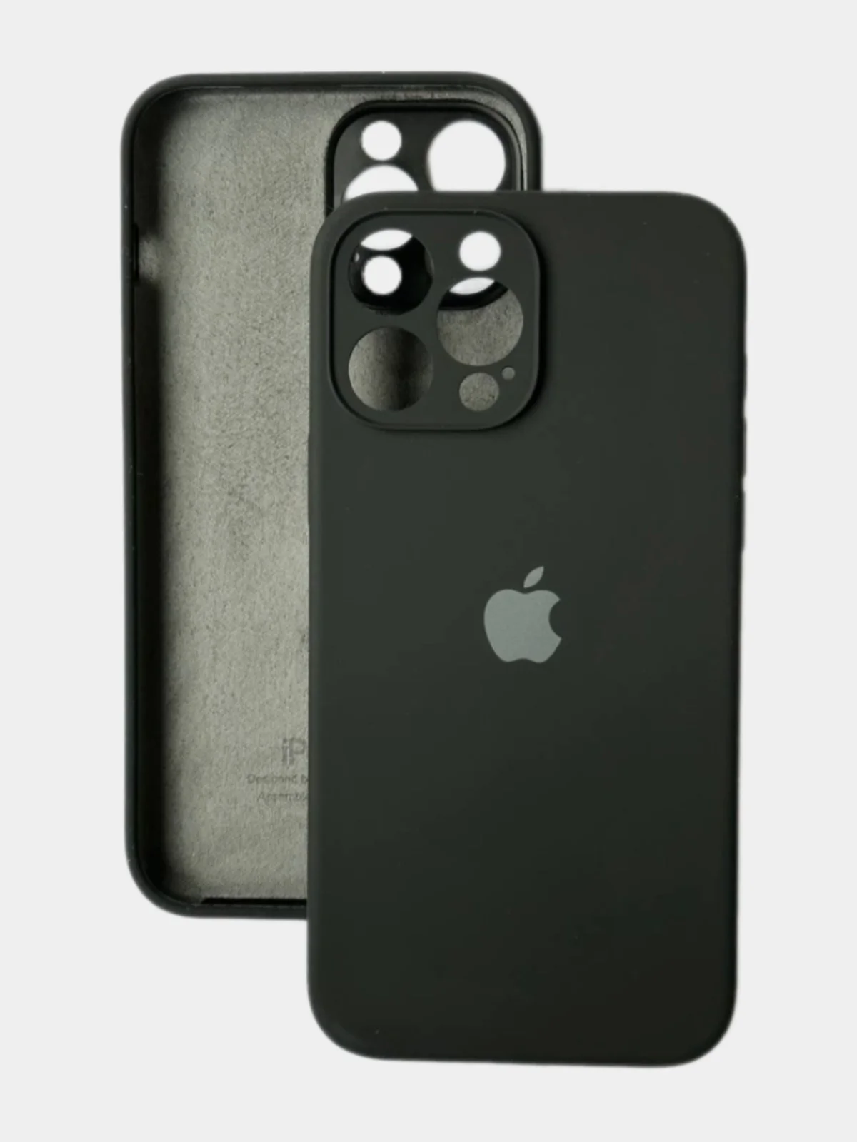 Черный чехол iPhone, Айфон 11, 15, 14, 13, 12, Pro, Pro Max, Plus силиконовый