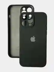 Черный чехол iPhone, Айфон 11, 15, 14, 13, 12, Pro, Pro Max, Plus силиконовый